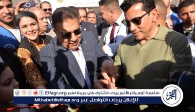 محافظ الدقهليه ووزير الشباب والرياضة يفتتحان المرحلة الأولى لتطوير ملعب استاد المنصورة