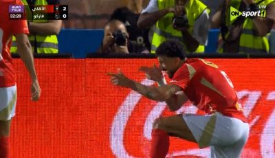 هدف وسام ابو علي الثاني في مرمي فاركو بالدوري المصري