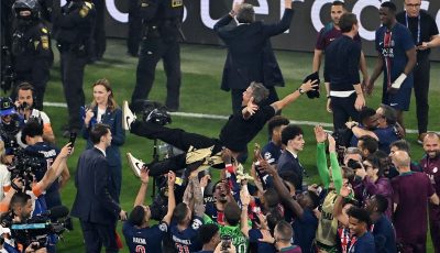 رد فعل مبابي بعد تتويج باريس سان جيرمان بلقب دوري أبطال أوروبا