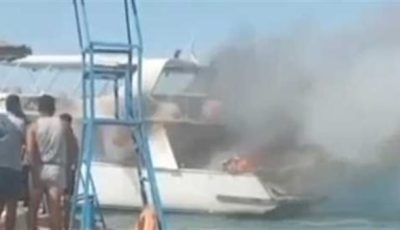 دون إصابات.. السيطرة على حريق في لنش سياحي بالغردقة| بث مباشر