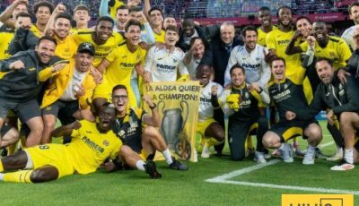 رد فعل إدارة فياريال بعد ضمان التأهل إلى دوري الأبطال
