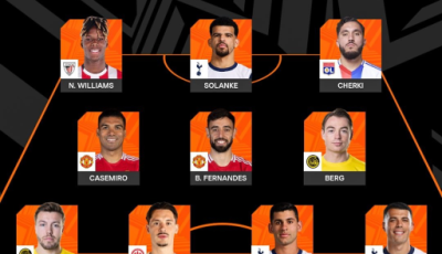 اليويفا يختار التشكيلة المثالية لمسابقة الدوري الاوروبي