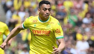 مصطفى محمد يحضر مباراة الزمالك وبيراميدز في نهائي كأس مصر