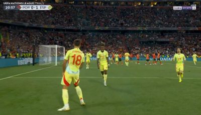 اهداف مباراة اسبانيا والبرتغال في نهائي دوري الامم الاوروبية