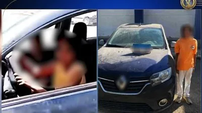 طفل يقود سيارة بلا لوحات أمامية في بني سويف الجديدة، مما يعرض حياة الناس للخطر.