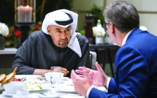 رئيس الدولة والرئيس الصربي يناقشان في بلغراد تقوية الشراكة الاستراتيجية بين البلدين.