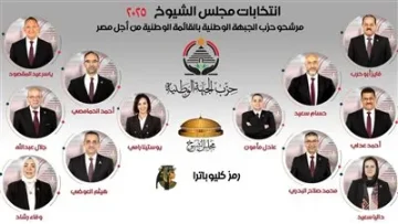 مرشحون حزب الجبهة الوطنية في القائمة الوطنية لانتخابات مجلس الشيوخ 2025