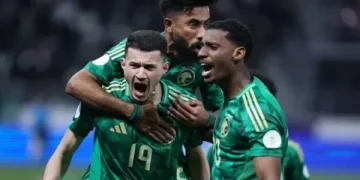 رقم قياسي يعزز مكانة المنتخب السعودي بالمجموعة الثانية
