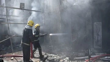 أخبار جديدة حول الحريق في بغداد.. بدأ في ثلاثة طوابق وأحدث أضراراً جسيمة