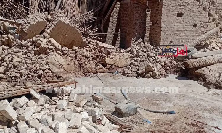 انهار منزل مهجور في سوهاج دون وقوع إصابات بشرية