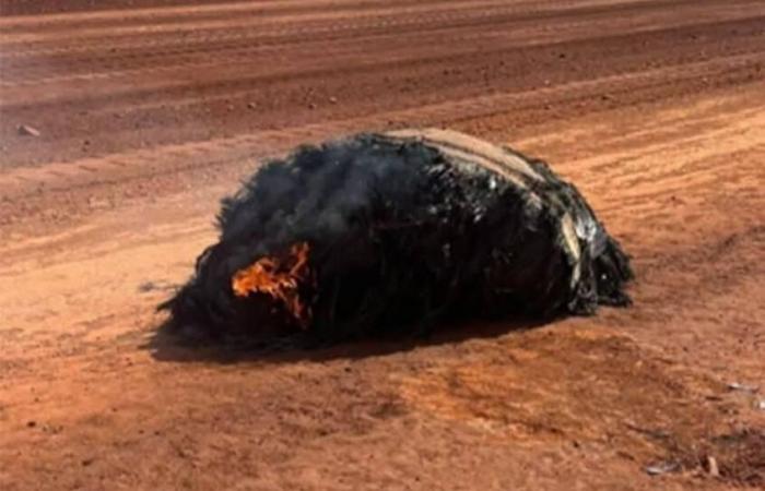 حطام محترق غامض في صحراء بيلبارا بأستراليا
