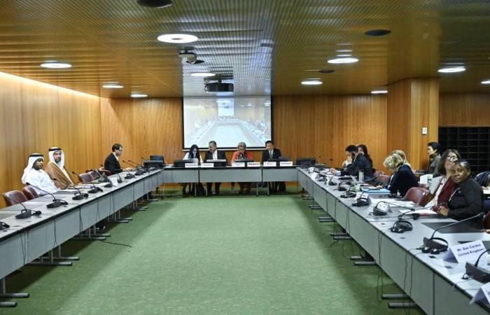 المشاركة باجتماع مجموعة عمل الاتحاد البرلماني الدولي للعلوم