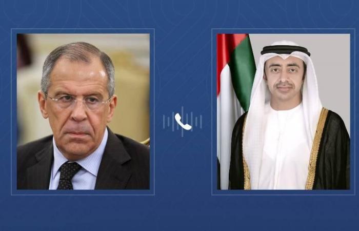 عبدالله بن زايد ولافروف يبحثان التعاون والشراكة بين الإمارات وروسيا