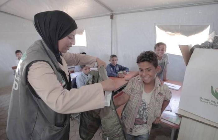 خيرية الشارقة توزع المرحلة الأولى من حزم الإغاثة الإماراتية في غزة