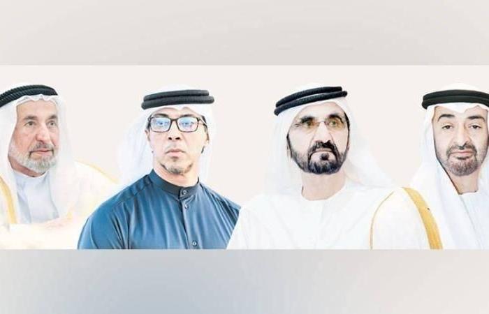 رئيس الدولة ونائباه وسلطان والحكام يعزّون خادم الحرمين وأمير قطر