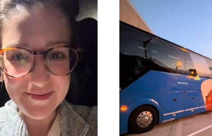 أمريكية تتفاجأ بأن رحلتها الجوية بحافلة وليست بطائرة