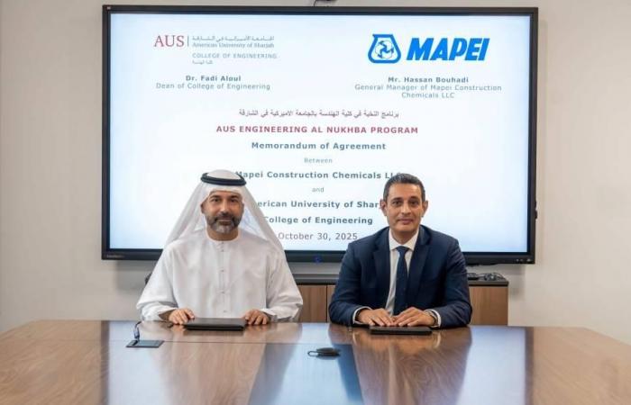 تفاهم بين «أمريكية الشارقة» و«مابي»